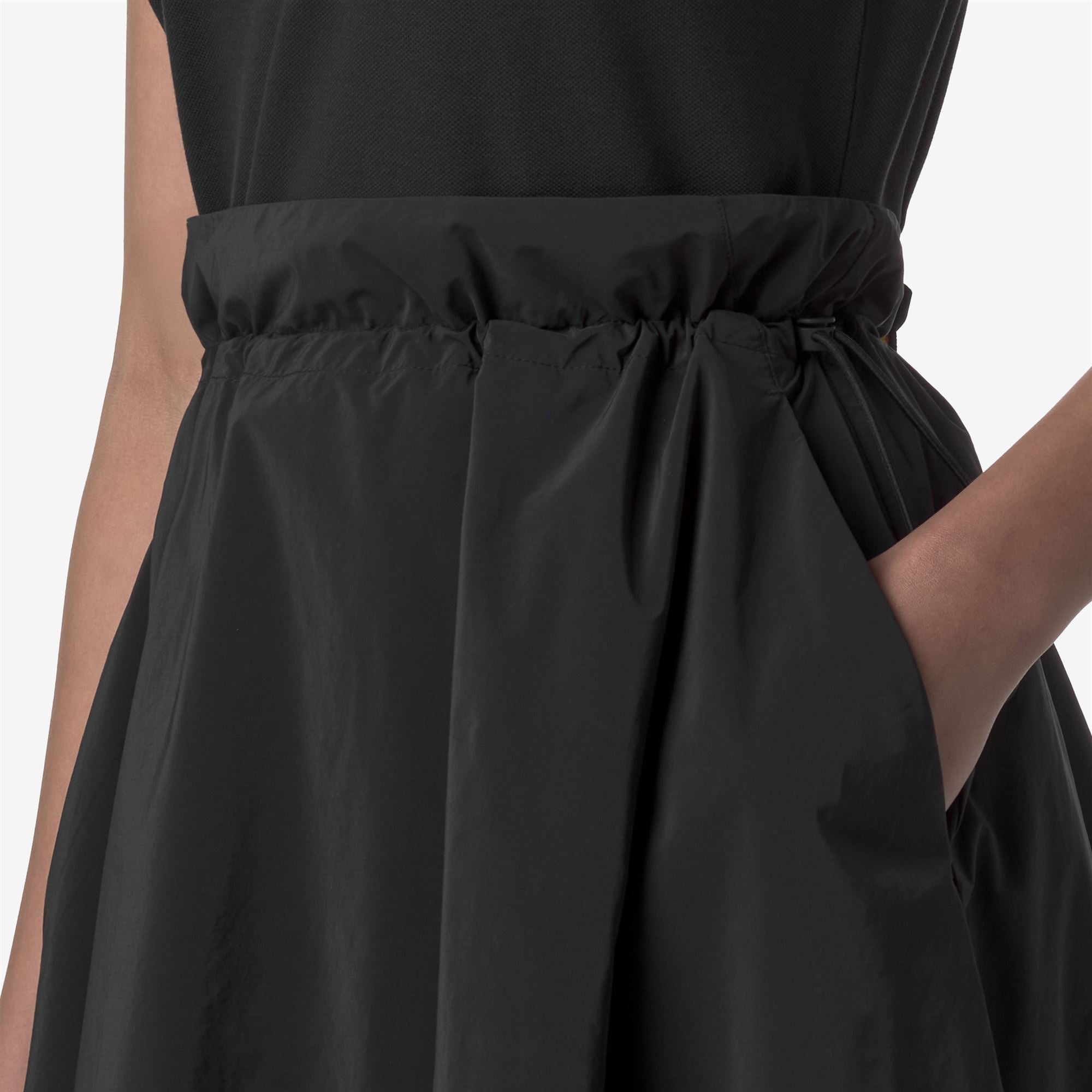 Skirts_WOMAN_GAELA PEACH COTTON LIKE_Longuette_Black Pure - Commercial 7