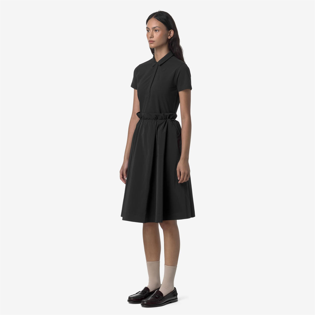 Skirts_WOMAN_GAELA PEACH COTTON LIKE_Longuette_Black Pure - Commercial 5