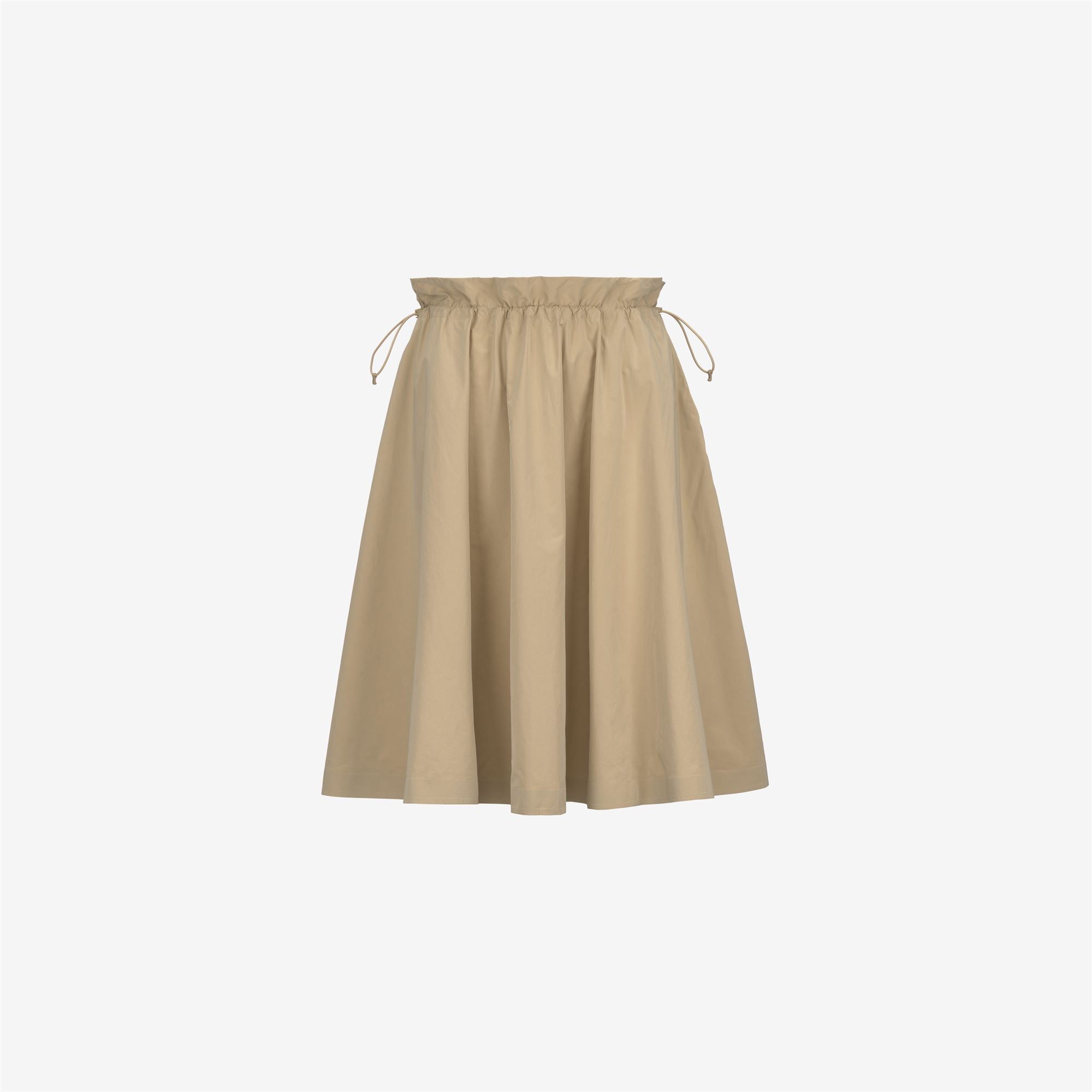 Skirts_WOMAN_GAELA PEACH COTTON LIKE_Longuette_Beige Rope - Commercial 1