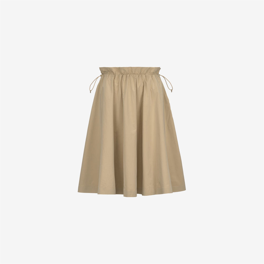 Skirts_WOMAN_GAELA PEACH COTTON LIKE_Longuette_Beige Rope - Commercial 1