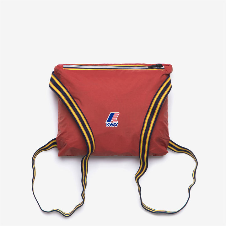 Impermeable largo plegable unisex rojo con tejido transpirable 2