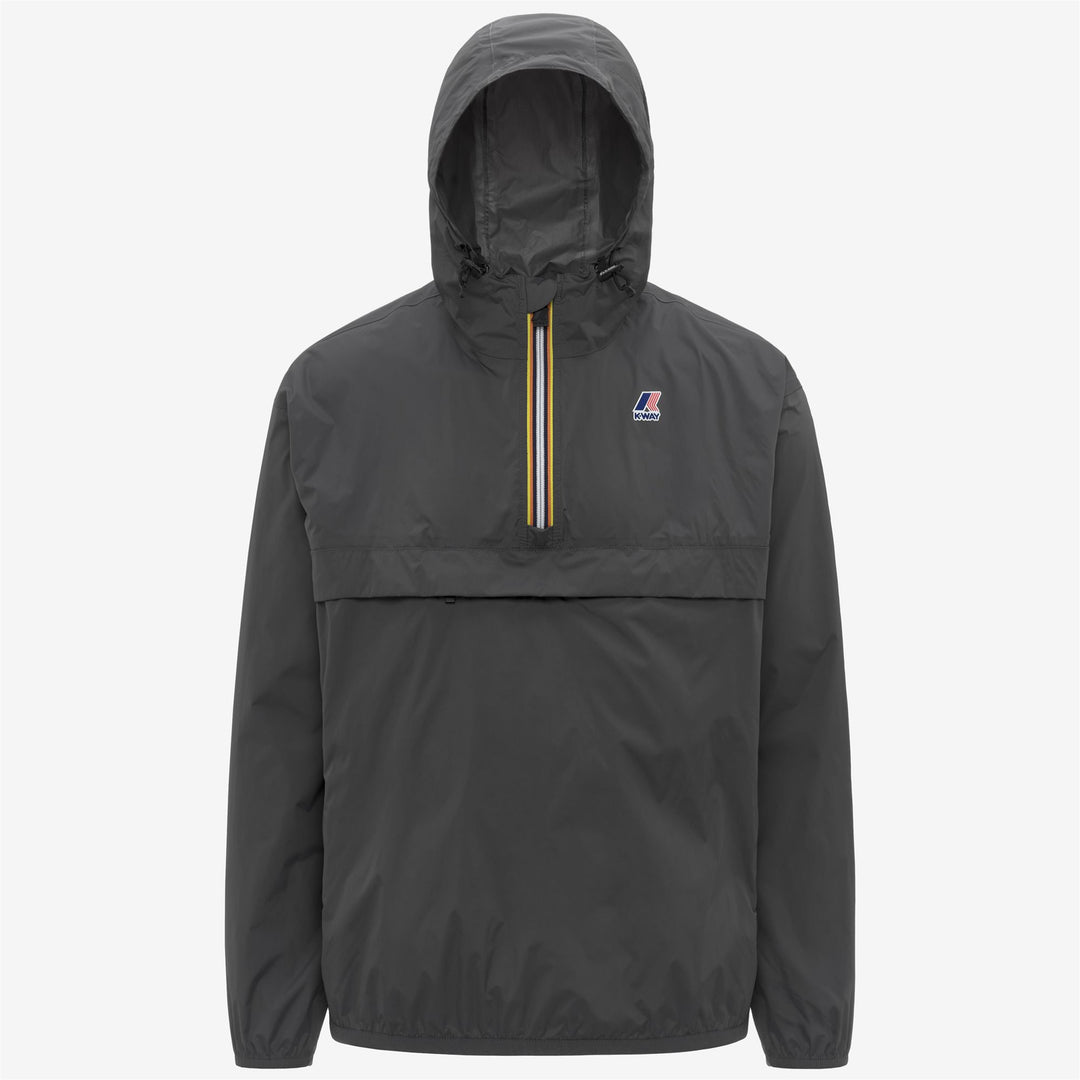 Chaqueta impermeable corta unisex gris plegable main