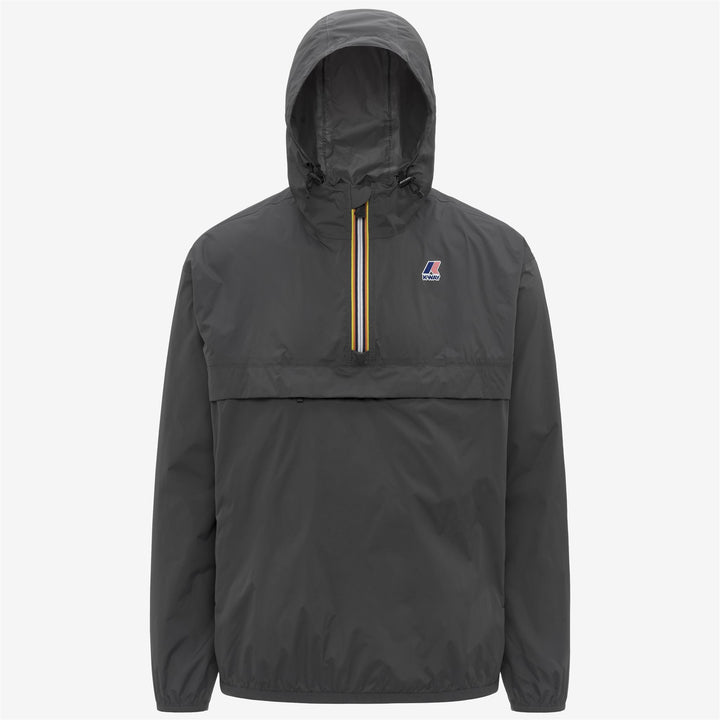 Chaqueta impermeable corta unisex gris plegable 1