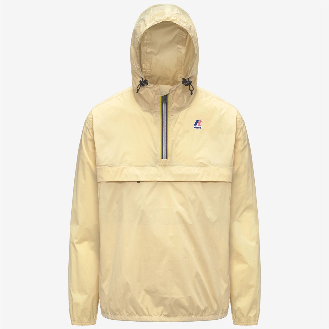 Chaqueta corta unisex impermeable beige con diseño plegable 01