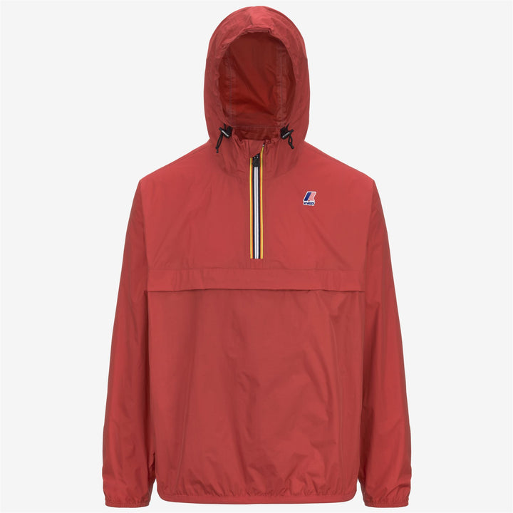 Chaqueta corta unisex resistente al clima y plegable marrón roja 1