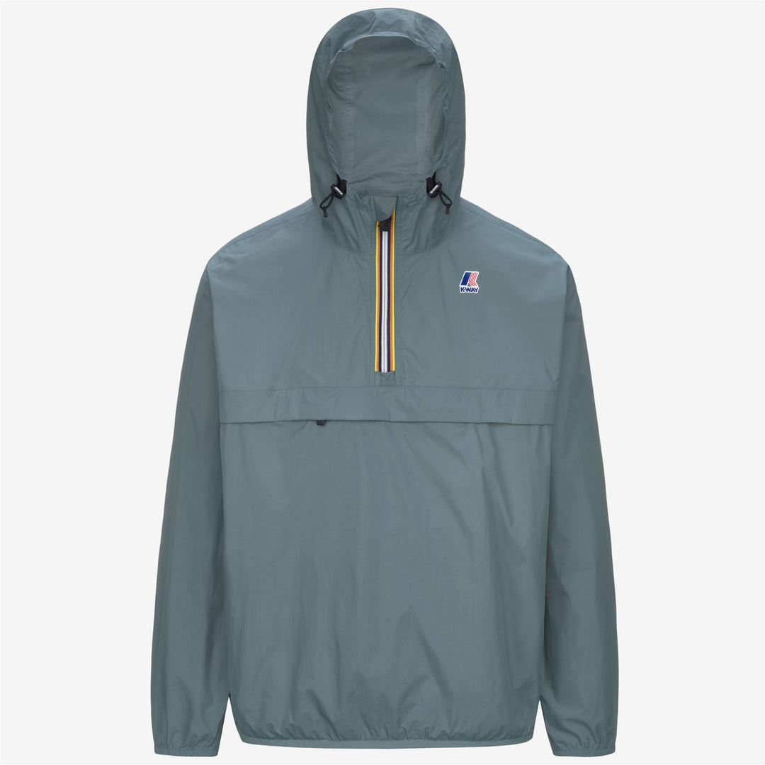 Chaqueta corta unisex plegable resistente al clima azul y verde main