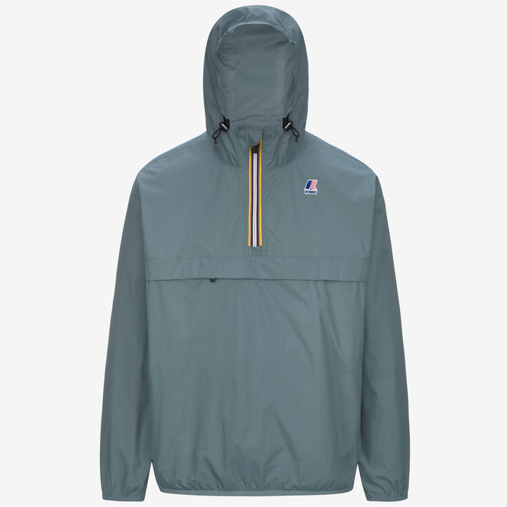 Chaqueta corta unisex plegable resistente al clima azul y verde 1