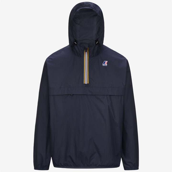Chaqueta corta unisex azul resistente al clima y plegable 1