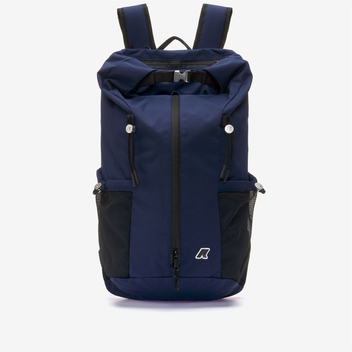 Zaino da trekking unisex blu scuro con contenitore e spallacci regolabili 1