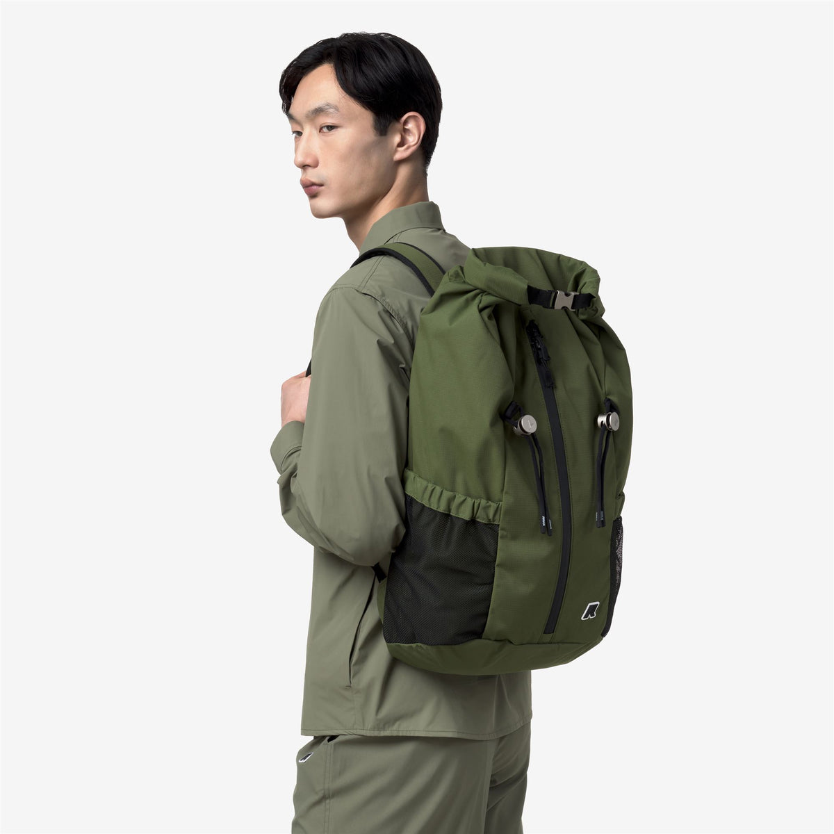Bags_Unisex_BIEVRY_Backpack_Green Lichen - Commercial 5