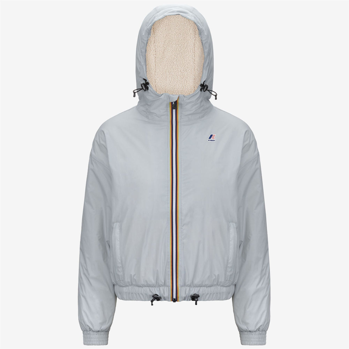 Jackets_WOMAN_LE VRAI 4.0 ALBINE ORSETTO_Short_Grey - Commercial 1