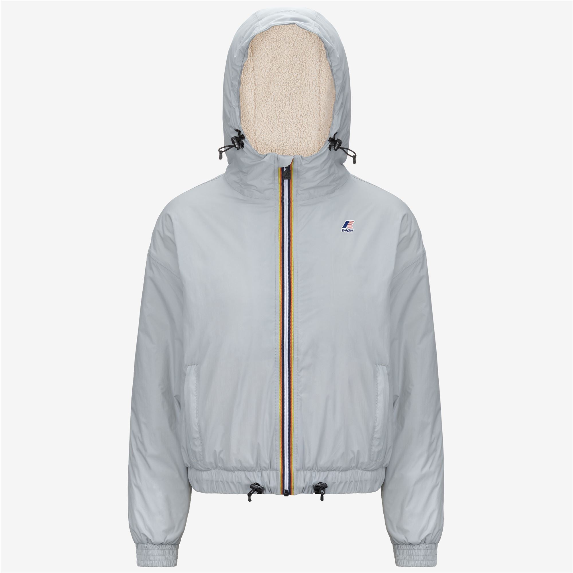 Jackets_WOMAN_LE VRAI 4.0 ALBINE ORSETTO_Short_Grey - Commercial 1