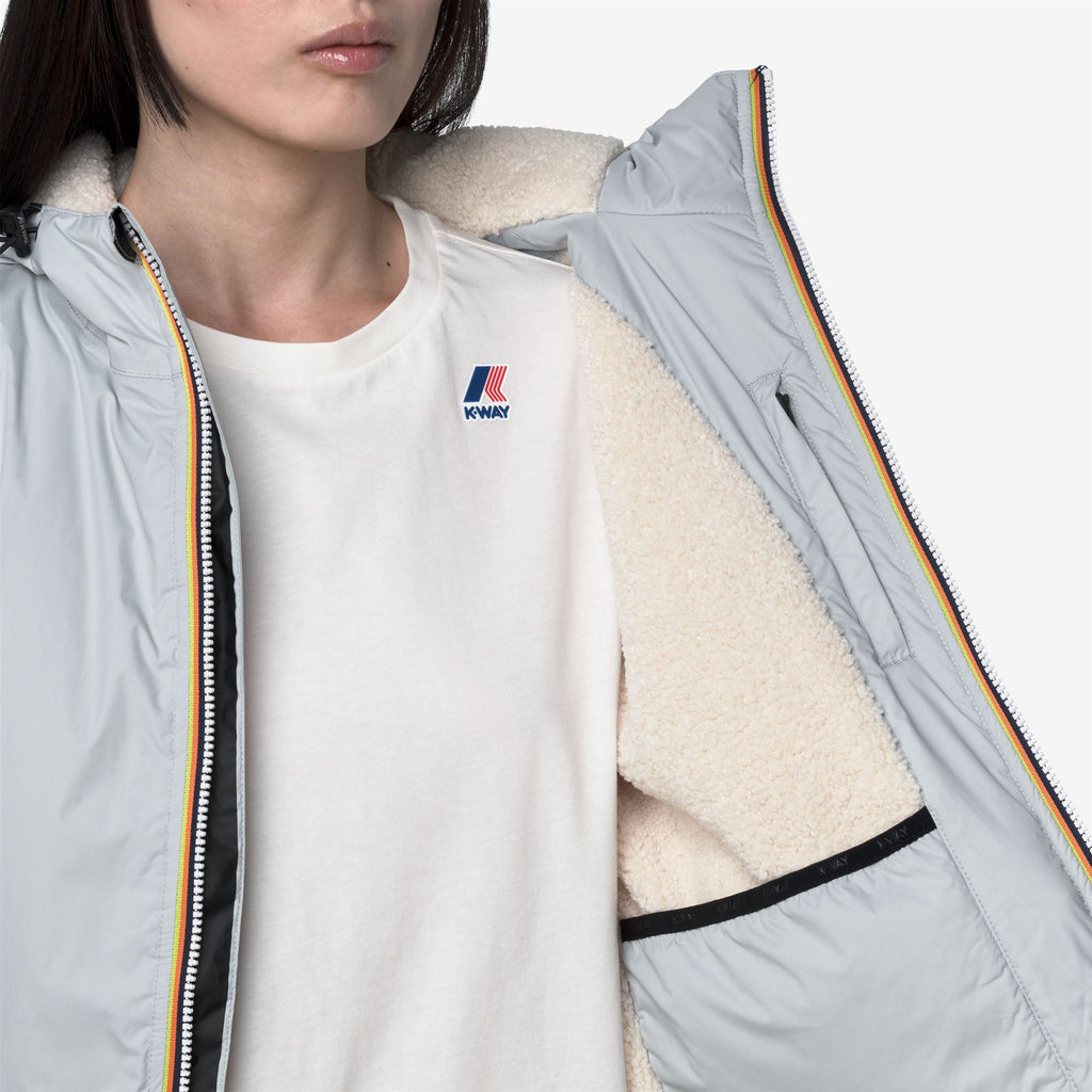 Jackets_WOMAN_LE VRAI 4.0 ALBINE ORSETTO_Short_Grey - Commercial 7