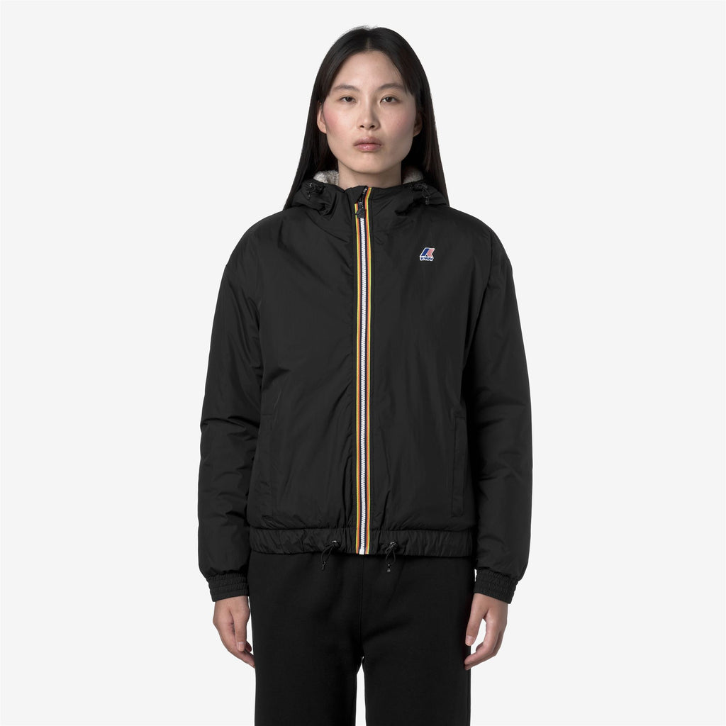 Jackets_WOMAN_LE VRAI 4.0 ALBINE ORSETTO_Short_Black Pure - Commercial 3