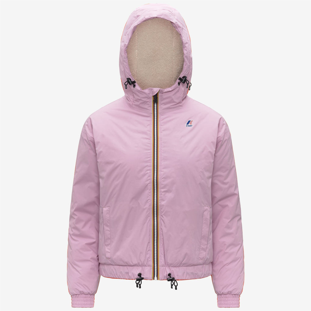 Jackets_WOMAN_LE VRAI 4.0 ALBINE ORSETTO_Short_Pink Lavender - Commercial 1