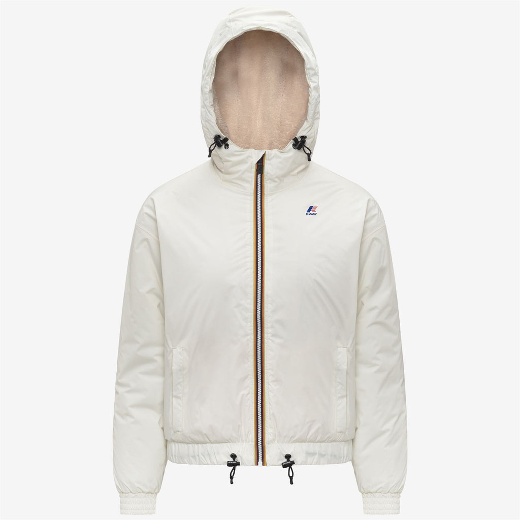 Jackets_WOMAN_LE VRAI 4.0 ALBINE ORSETTO_Short_White Gardenia - Commercial 1