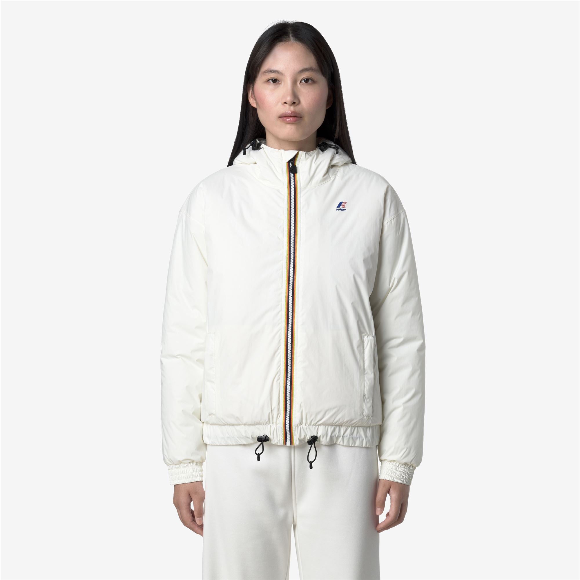 Jackets_WOMAN_LE VRAI 4.0 ALBINE ORSETTO_Short_White Gardenia - Commercial 3