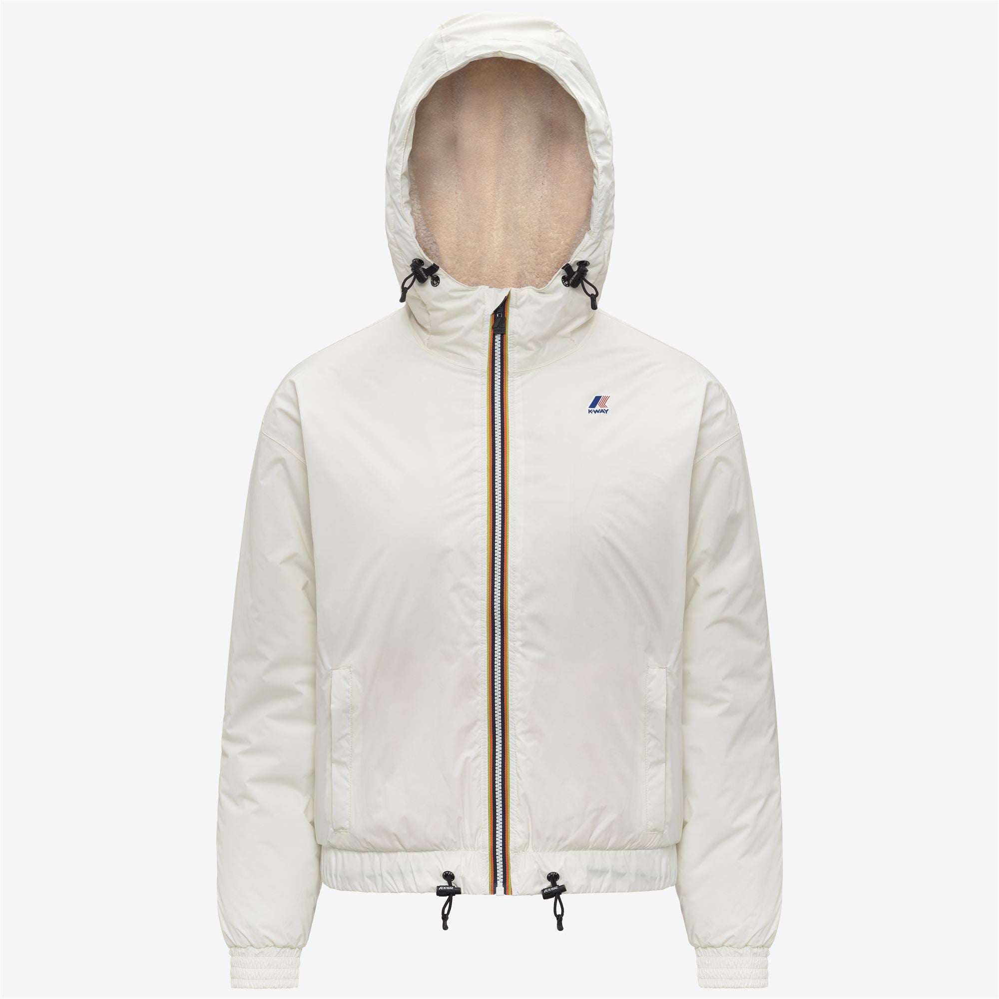 Jackets_WOMAN_LE VRAI 4.0 ALBINE ORSETTO_Short_White Gardenia - Commercial 1