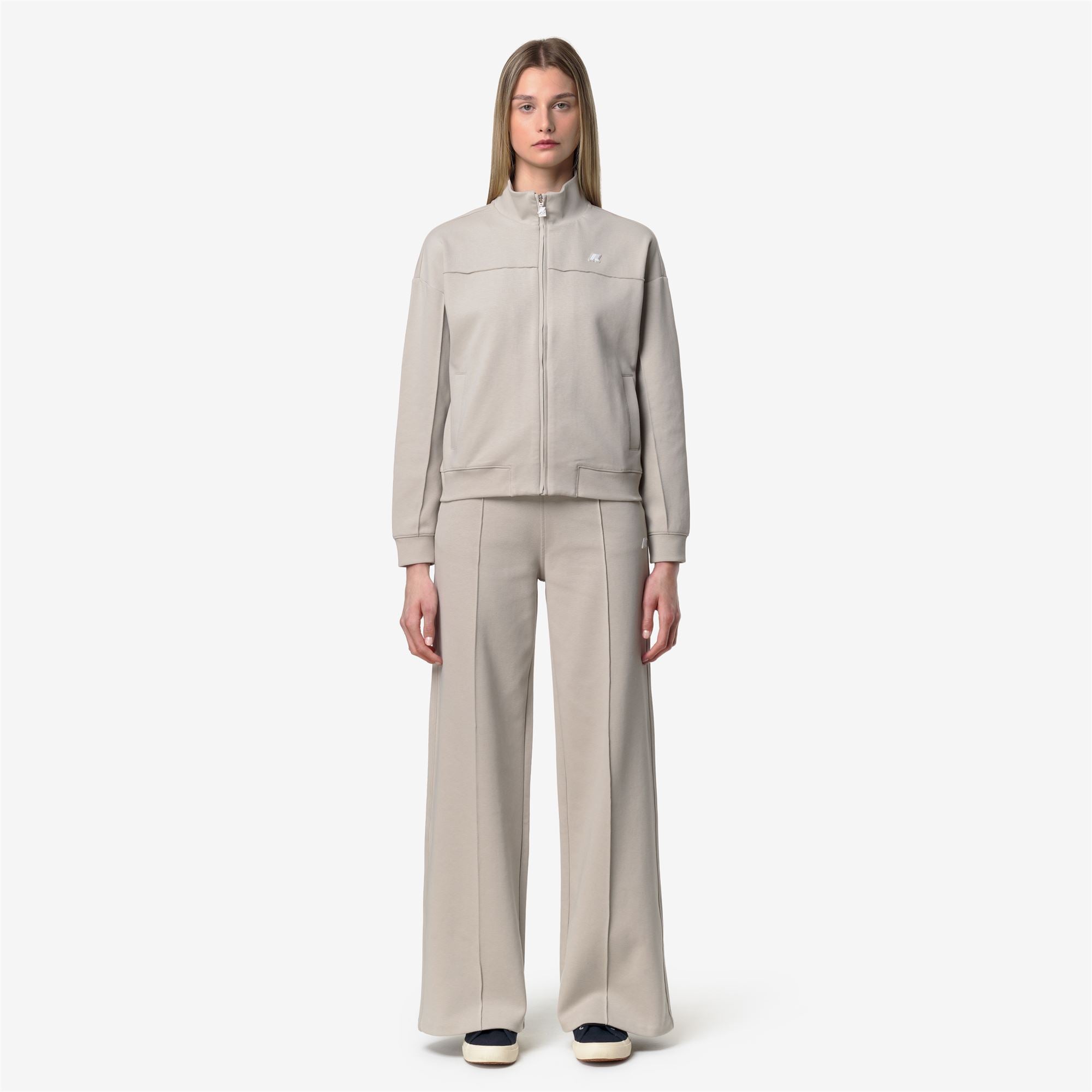 Pants_Woman_LOYRE INTERLOCK_Sport Trousers_BEIGE LT - Commercial 4