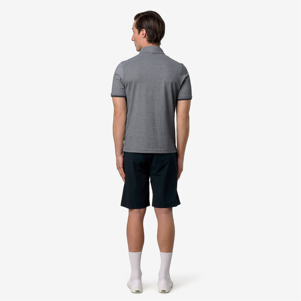 VINCELLE STRETCH CO STRIPES Playeras tipo polo Polo Hombre BLUE-NATURAL STRIPES 02
