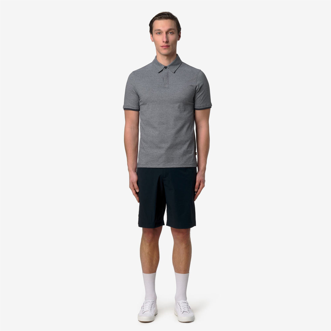 VINCELLE STRETCH CO STRIPES Playeras tipo polo Polo Hombre BLUE-NATURAL STRIPES 01