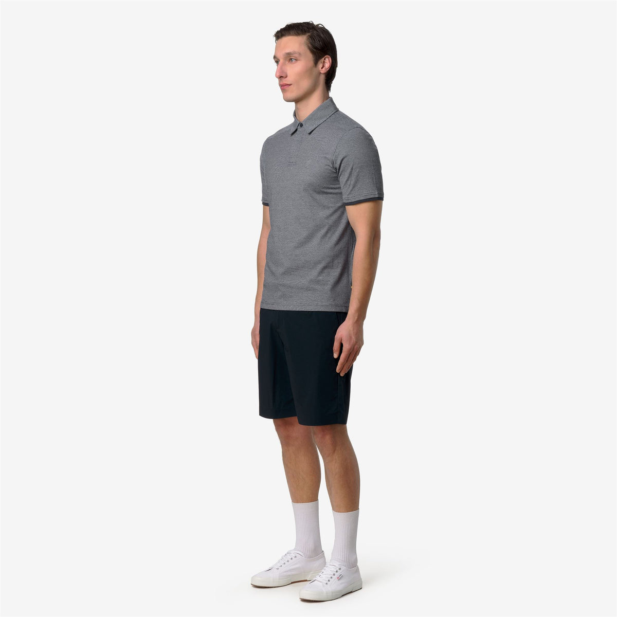 Polo Shirts_Man_VINCELLE STRETCH CO STRIPES_Polo_BLUE - NATURAL STRIPES - Commercial 5