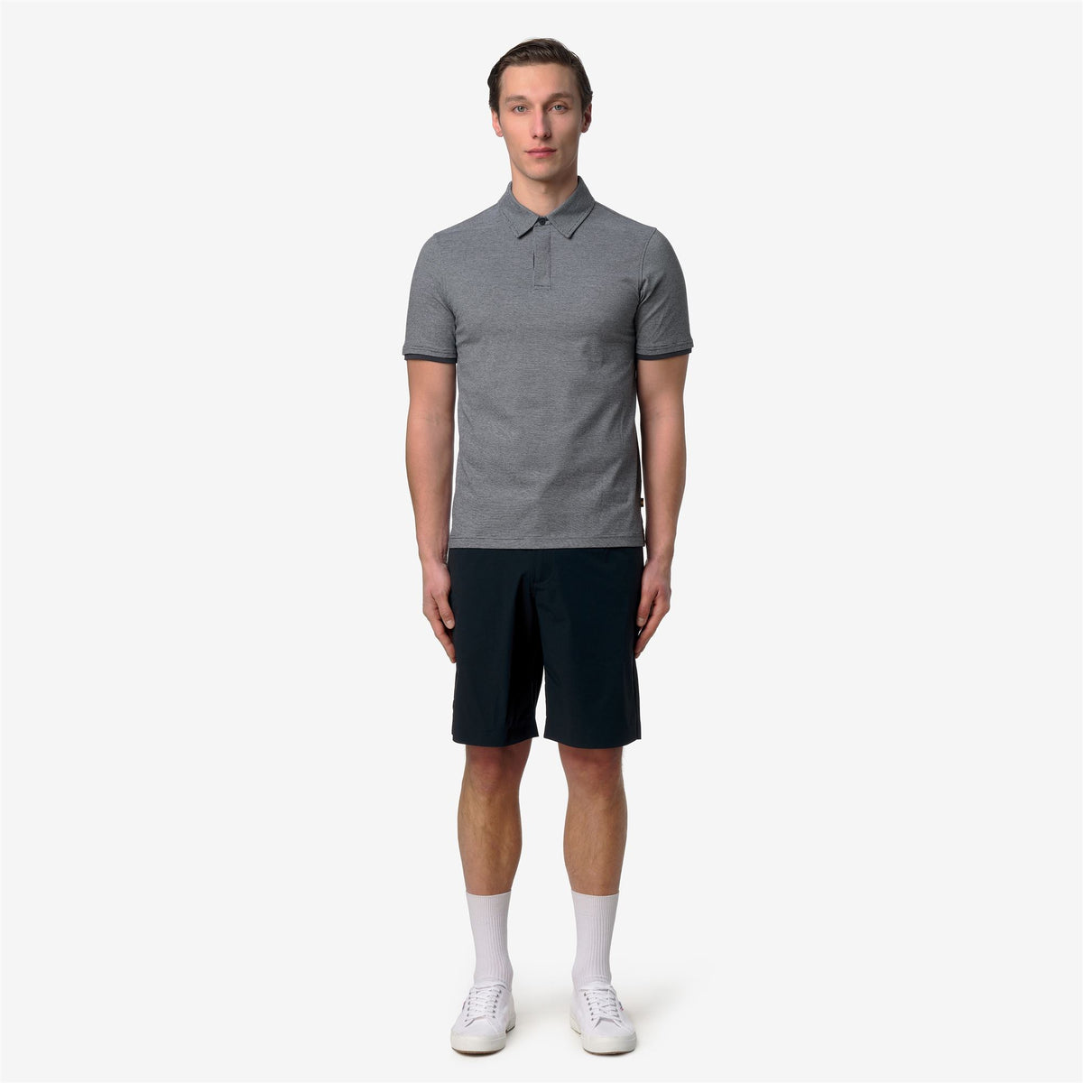 Polo Shirts_Man_VINCELLE STRETCH CO STRIPES_Polo_BLUE - NATURAL STRIPES - Commercial 4
