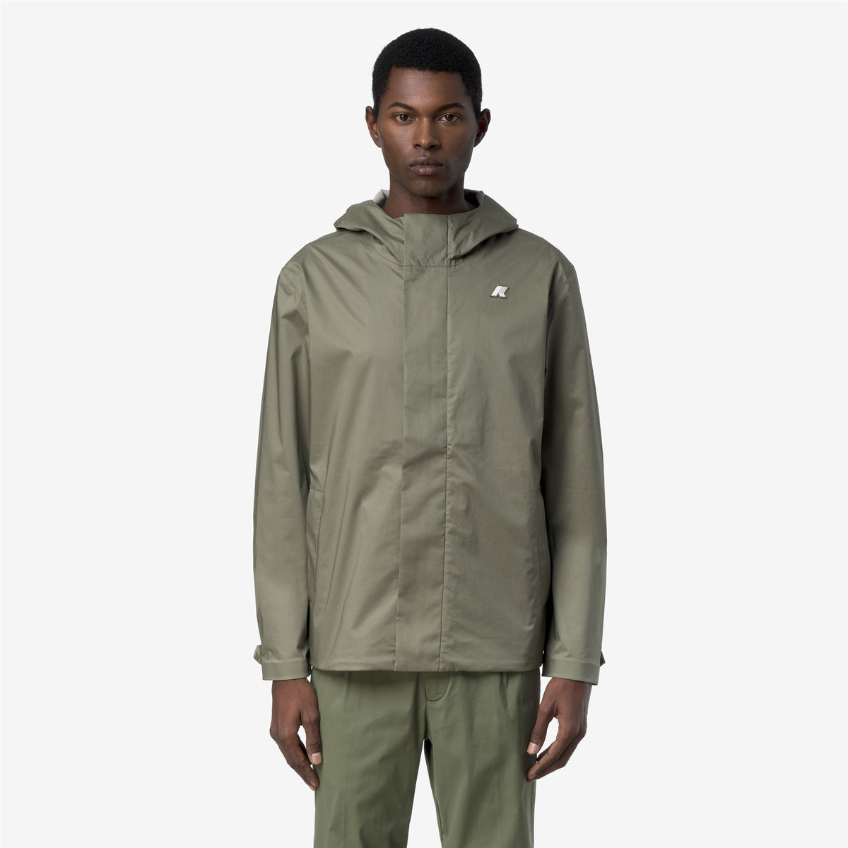Jackets_Man_JACKO COTTON 3LAYERS_Short_Green Lichen - Commercial 4