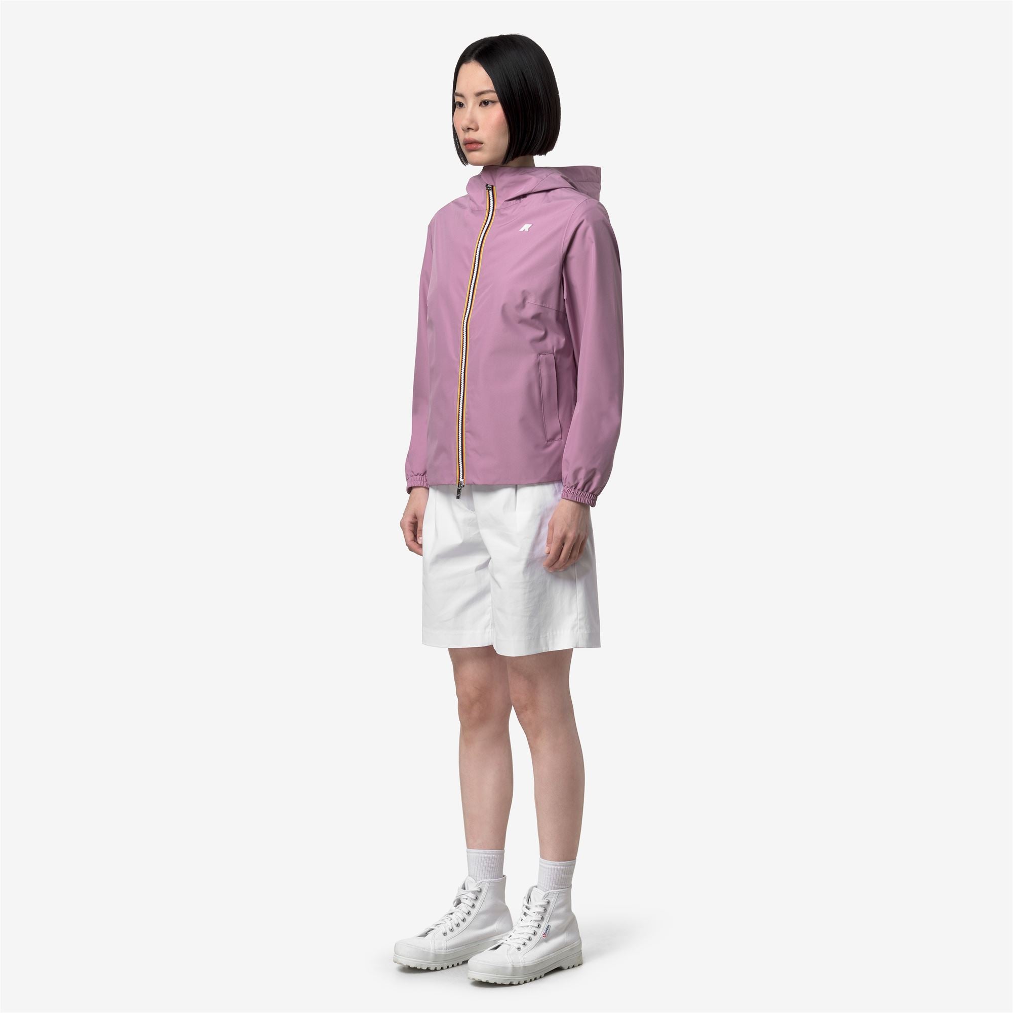 Jackets_Woman_LIL 2.0 STRETCH POLY JERSEY_Short_Violet Glicine - Commercial 5