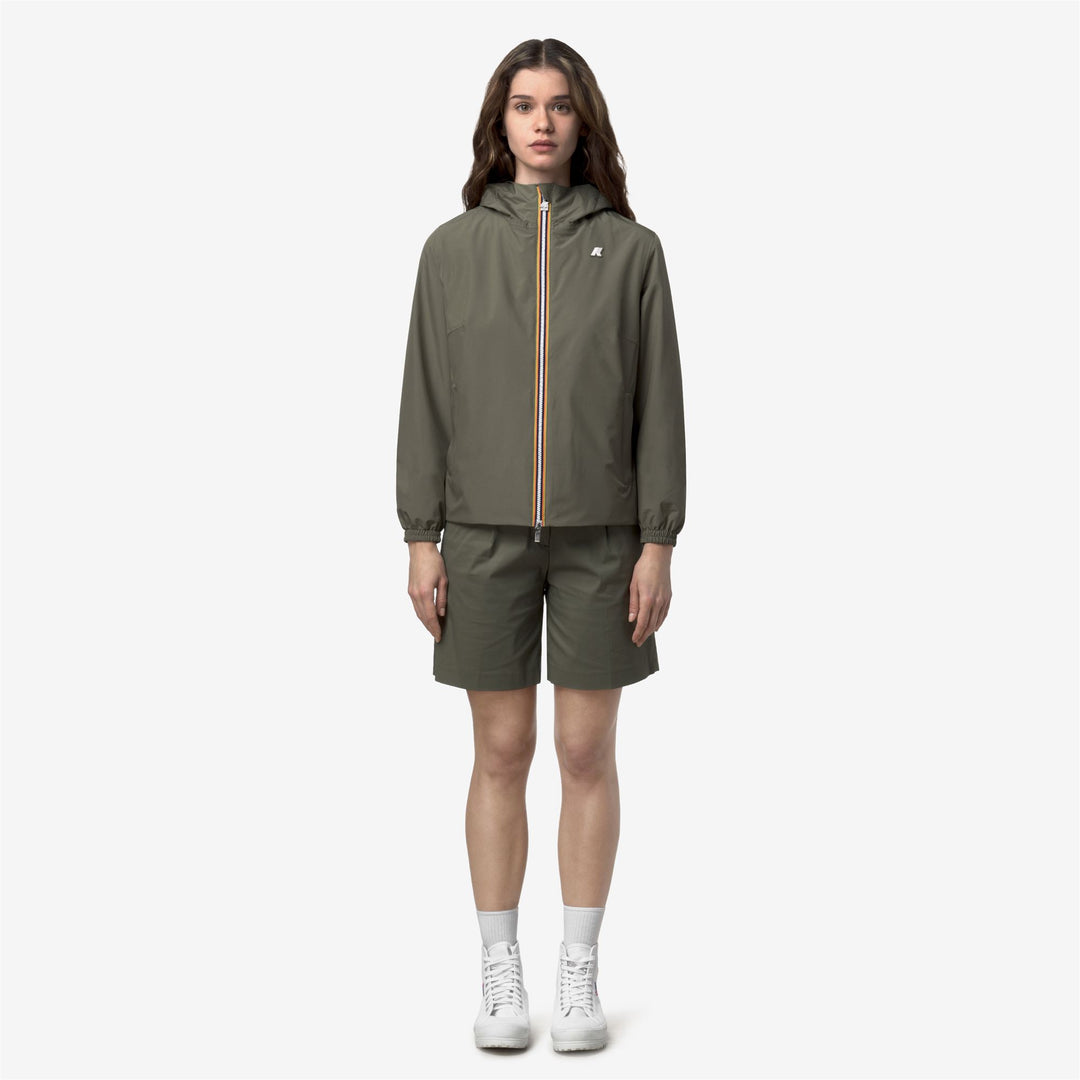 LIL 2.0 STRETCH POLY JERSEY - Jackets - Short - Woman - GREEN LICHEN main
