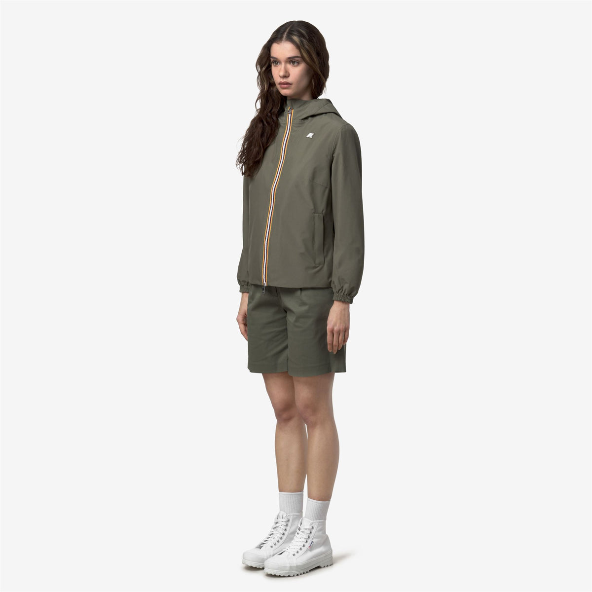 Jackets_Woman_LIL 2.0 STRETCH POLY JERSEY_Short_Green Lichen - Commercial 5