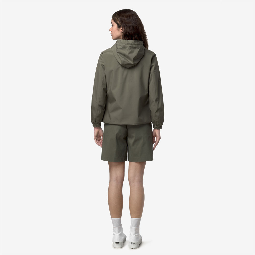 LIL 2.0 STRETCH POLY JERSEY Jackets Short Woman Green Lichen 02