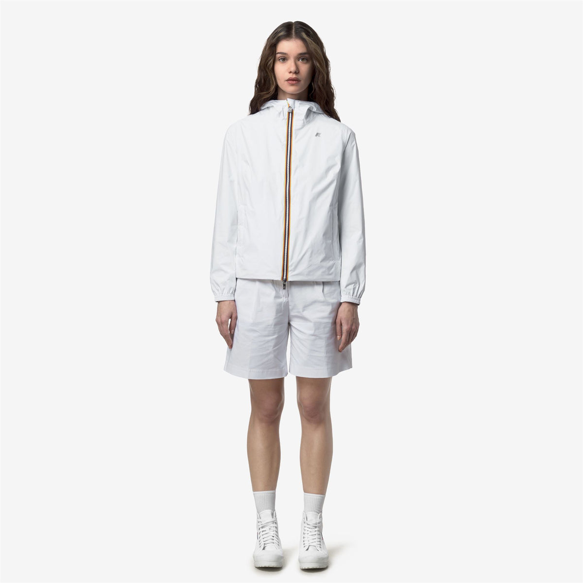 Jackets_Woman_LIL 2.0 PLUS.2 DOUBLE_Short_White - Black Pure - Commercial 4