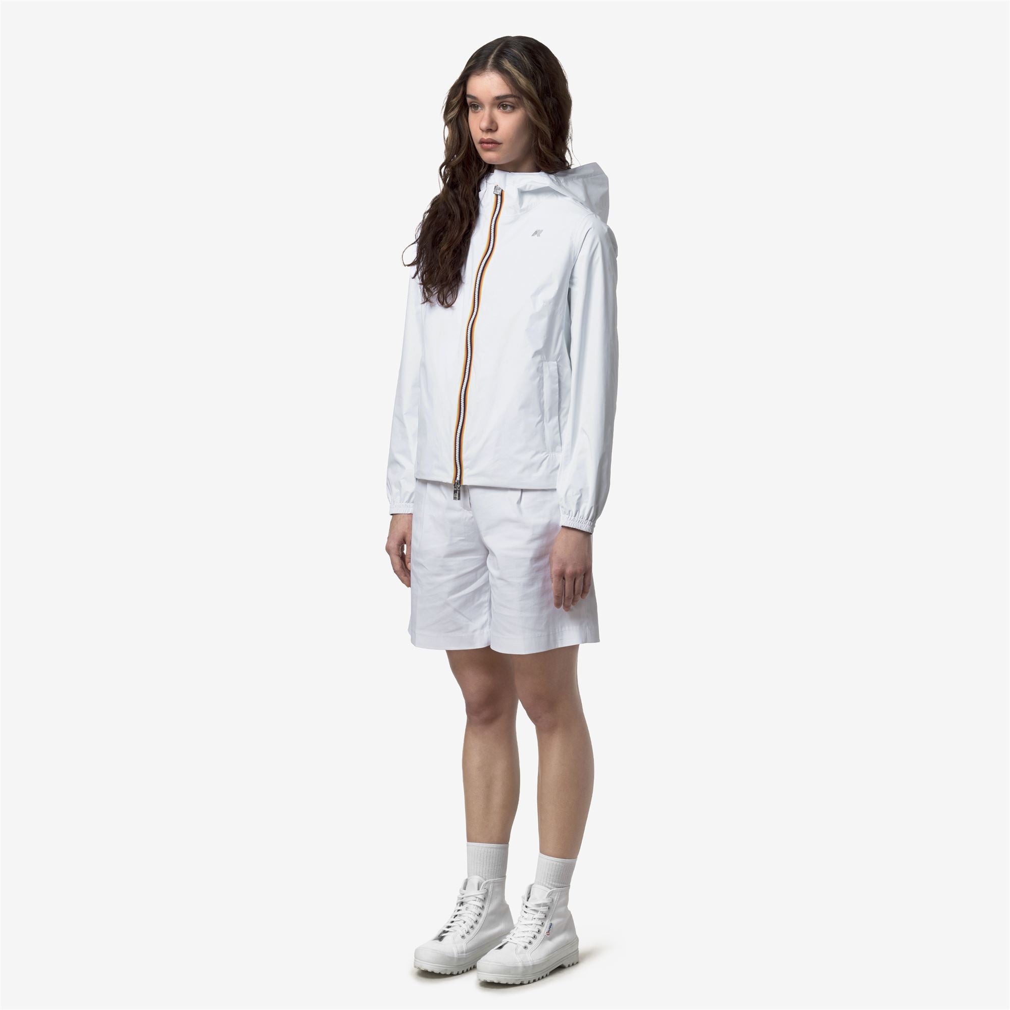 Jackets_Woman_LIL 2.0 PLUS.2 DOUBLE_Short_White - Black Pure - Commercial 5