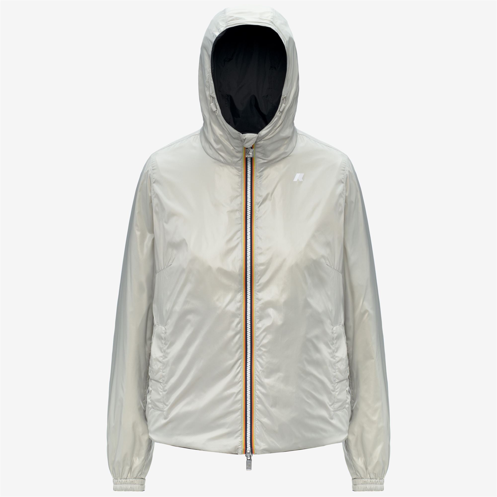 Jackets_Woman_LIL 2.0 PLUS.2 DOUBLE_Short_Black Pure - BEIGE LT - Commercial 2