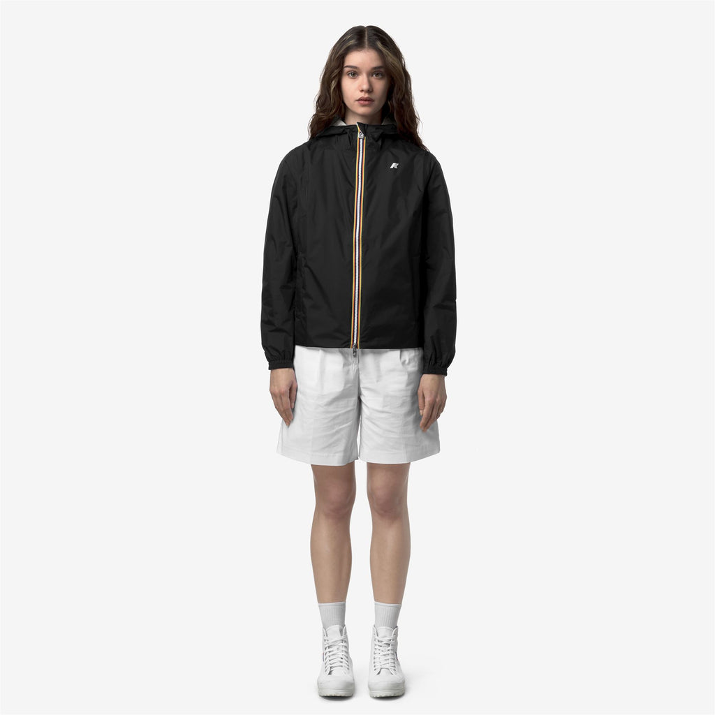 Jackets_Woman_LIL 2.0 PLUS.2 DOUBLE_Short_Black Pure - BEIGE LT - Commercial 4