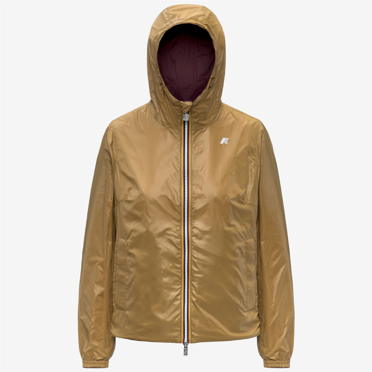 Jackets_Woman_LIL 2.0 PLUS.2 DOUBLE_Short_Violet Mauve Wine - Brown Bistre - Commercial 2