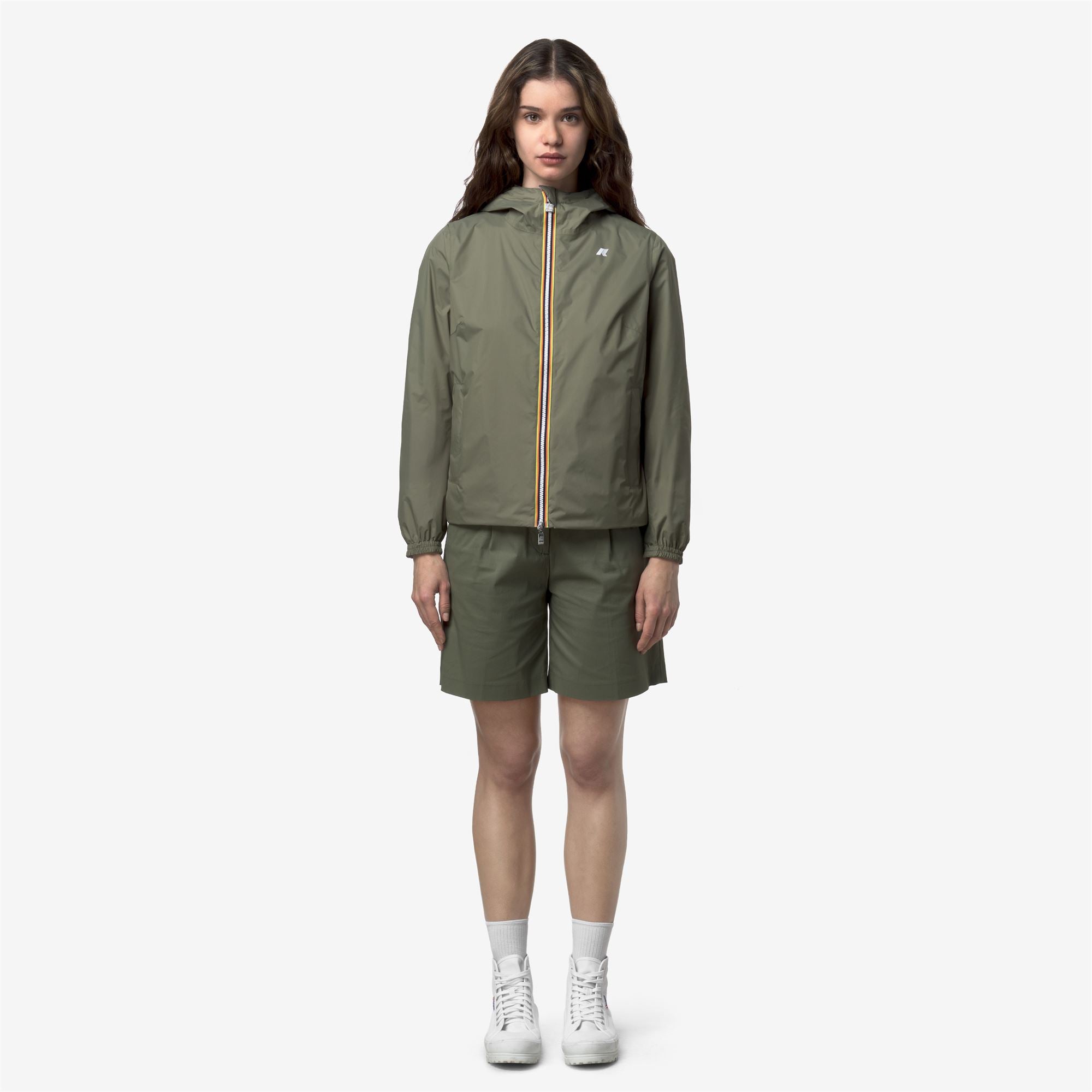 Jackets Woman LIL 2.0 PLUS.2 REVERSIBLE Short GREEN LICHEN Jackets Woman LIL 2.0 PLUS.2 REVERSIBLE Short GREEN LICHEN