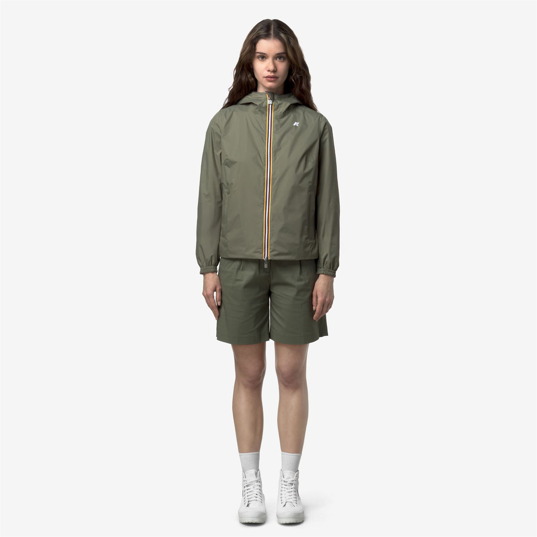 LIL 2.0 PLUS.2 DOUBLE Jackets Short Woman Green Lichen-Violet Glicine 01