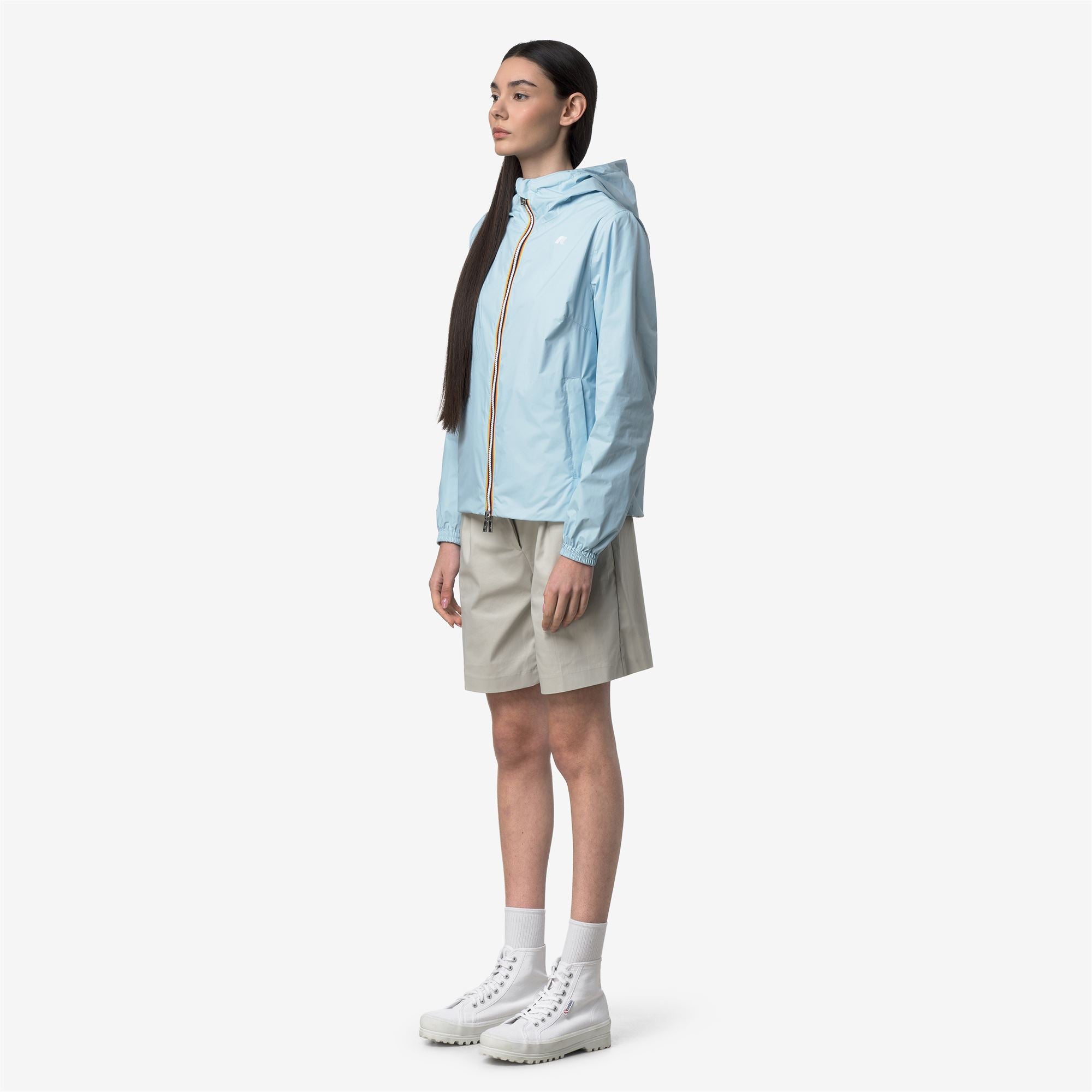 Jackets_Woman_LIL 2.0 PLUS.2 DOUBLE_Short_Blue Dream - BEIGE LT - Commercial 5
