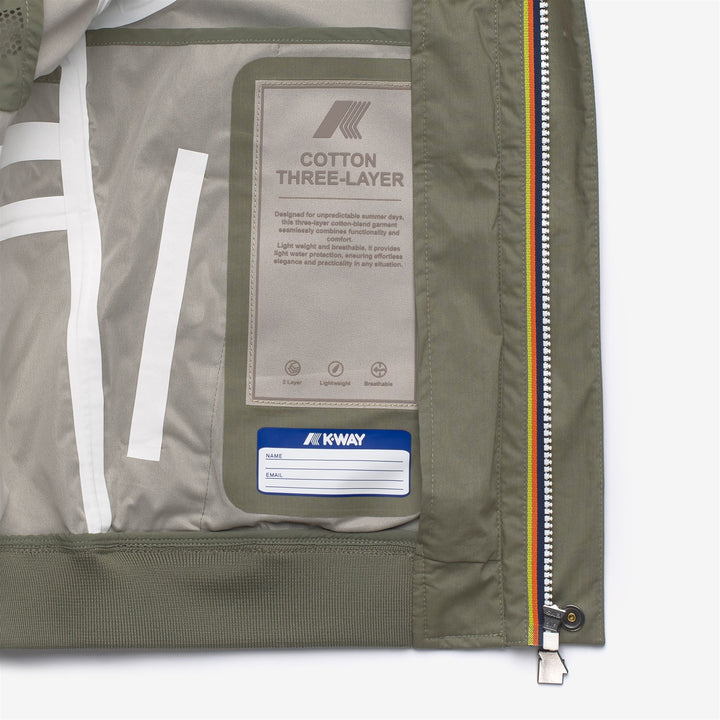 P. ARSENE COTTON 3LAYERS - Jackets - Corta - Bambino - GREEN LICHEN 2