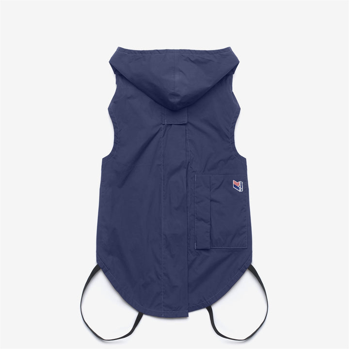 Cappotto impermeabile unisex per cani color cobalto intenso con cappuccio 2