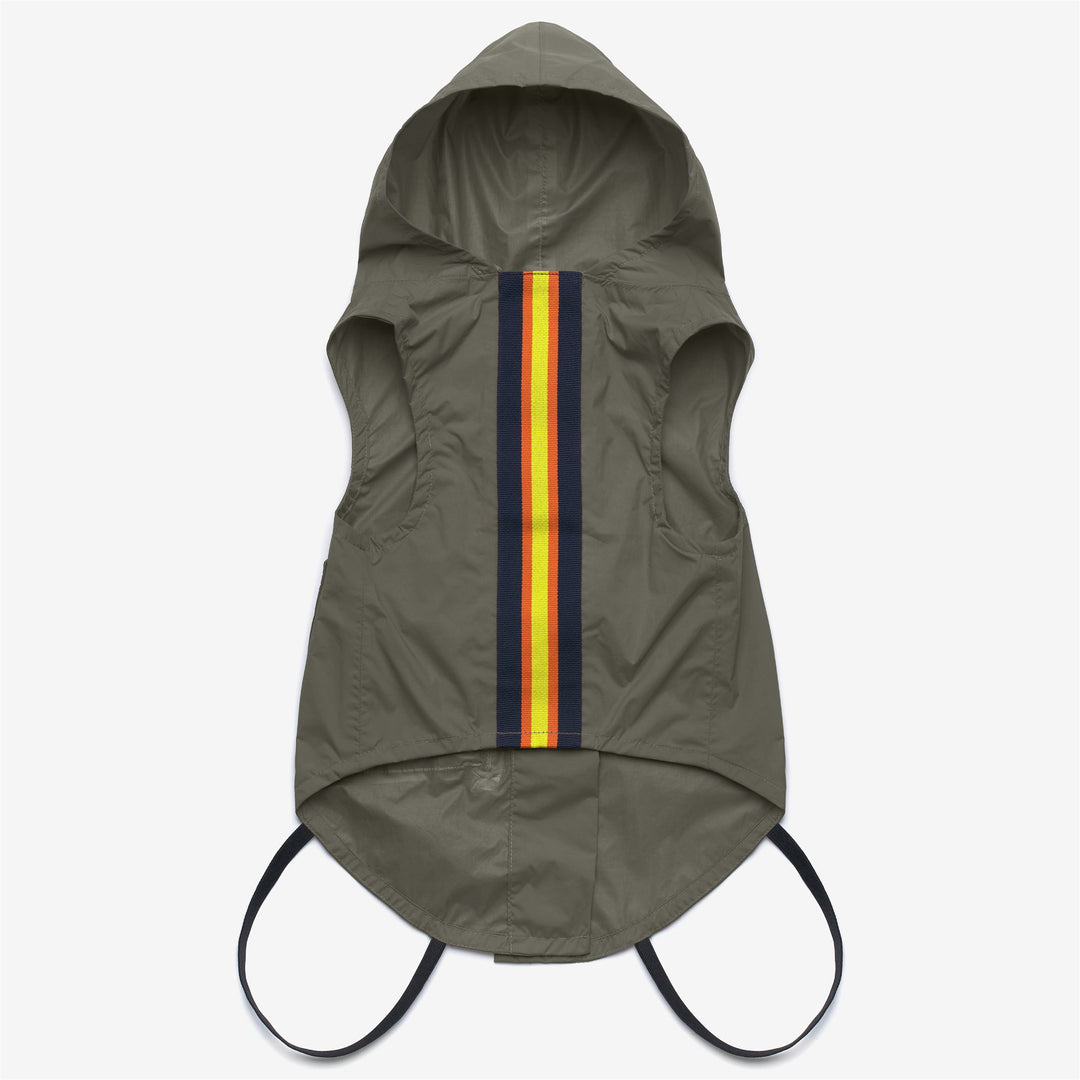 Green Unisex Dog Jacket with Hood and Water Resistance 01