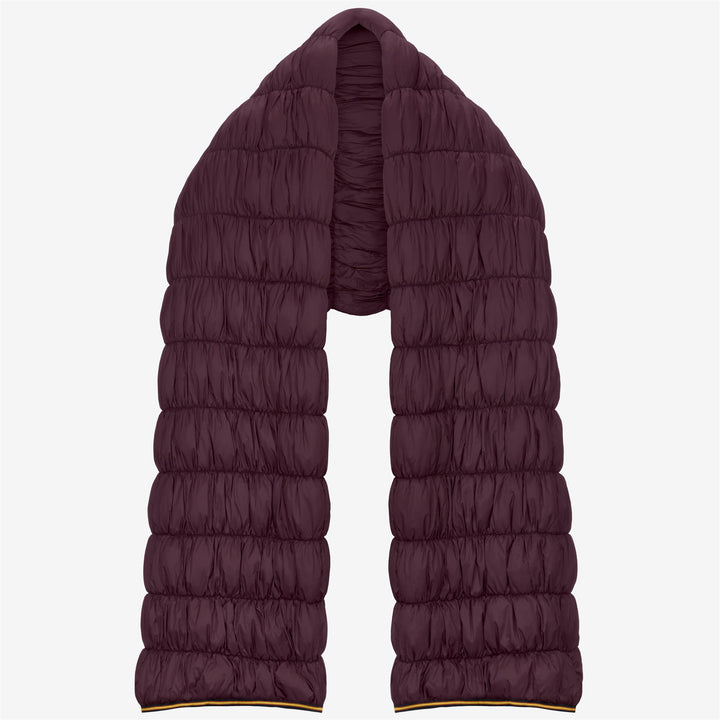 Red unisex oversized insulated scarf with quilted design 1