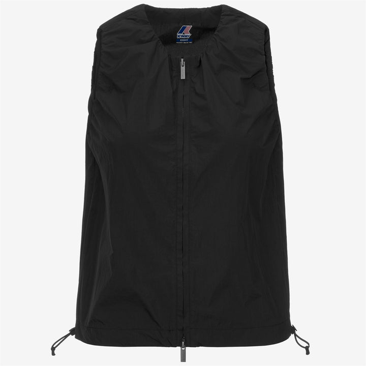 Black Grey Women's Summer Top with Adjustable Drawstring 5
