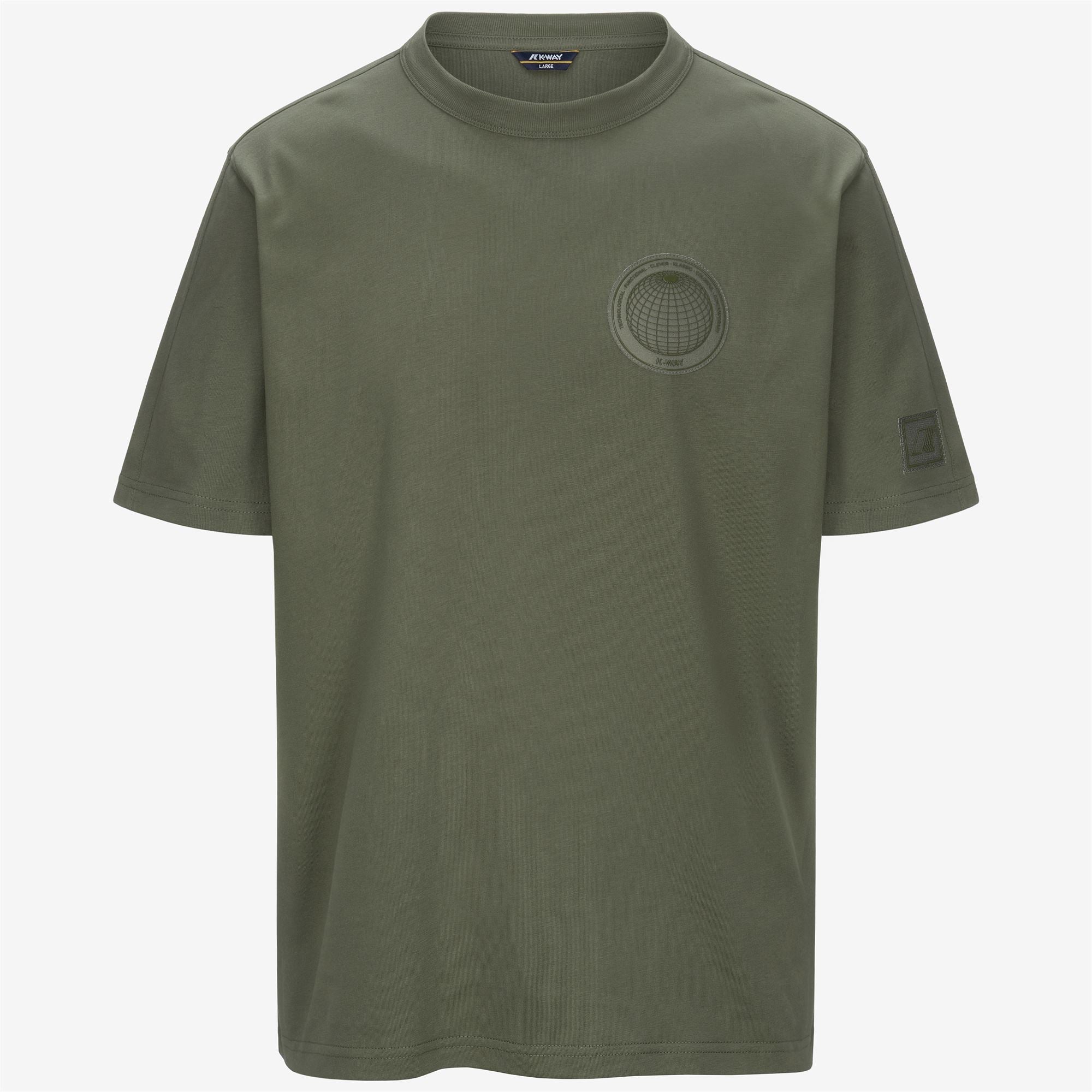 T-Shirts & Top_MAN_FANTOME CHEST LABEL_T-Shirt_Green Lichen - Commercial 1