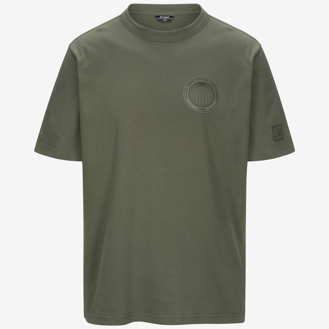 Lichen green Men's Casual T-Shirt with Printed Logo main