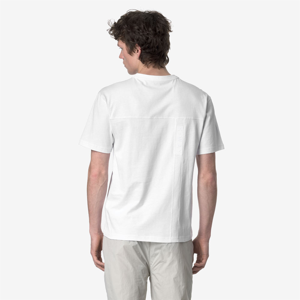 Grey White Men's Casual Cotton T-Shirt with Printed Appliques 02
