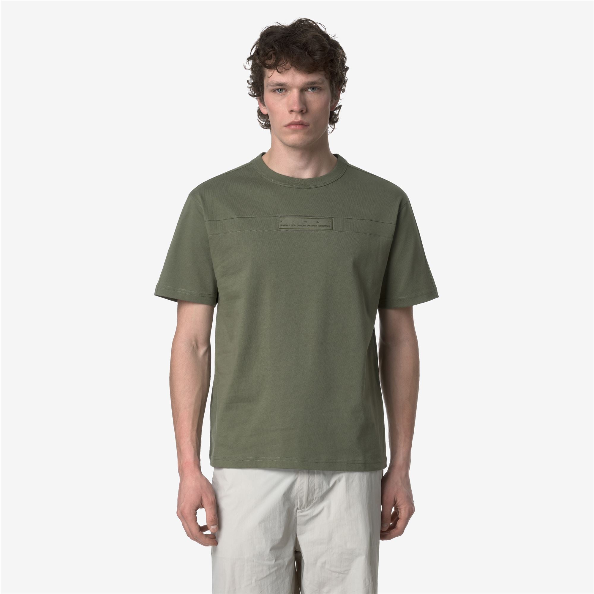 T-ShirtsTop Man FANTOME REVERSIBLE LABEL T-Shirt GREEN LICHEN