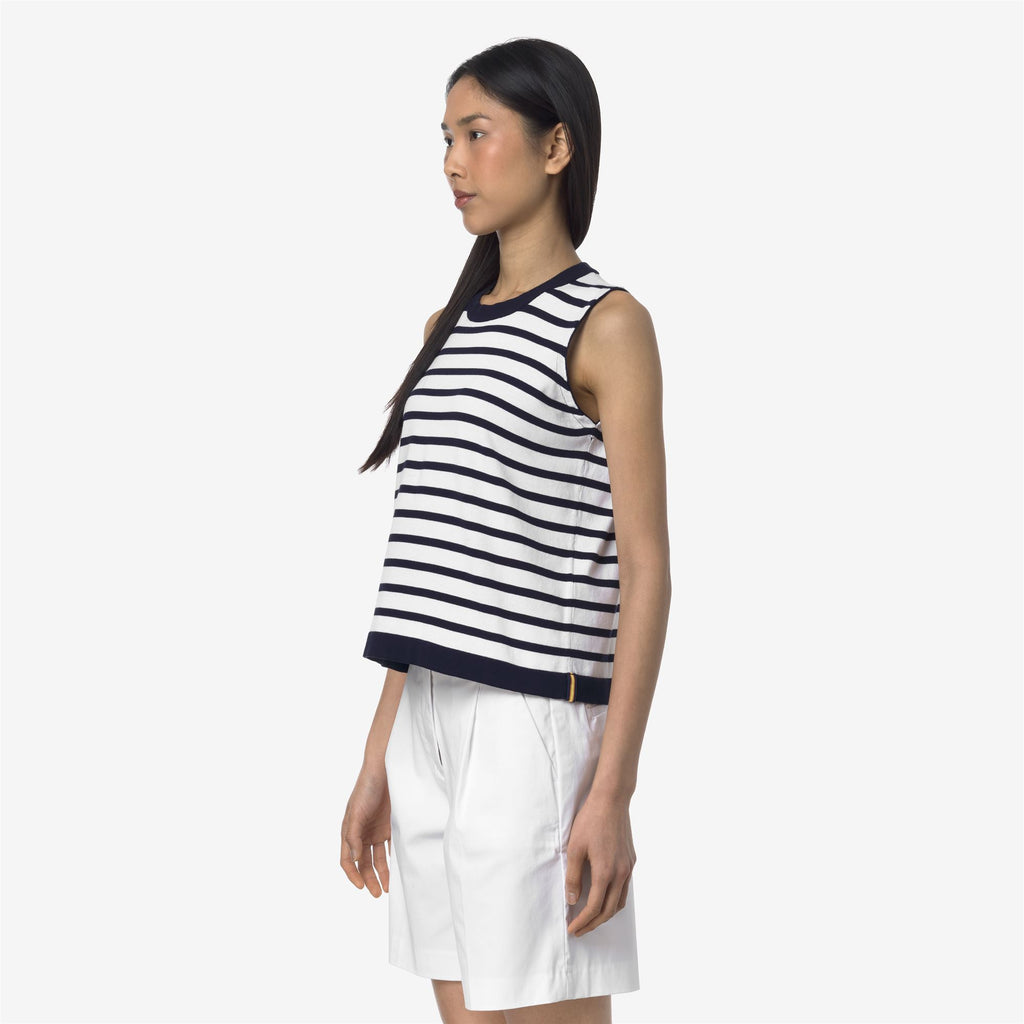 Knitwear_WOMAN_GERI STRIPES_Vest_White - Blue Depth - Commercial 5
